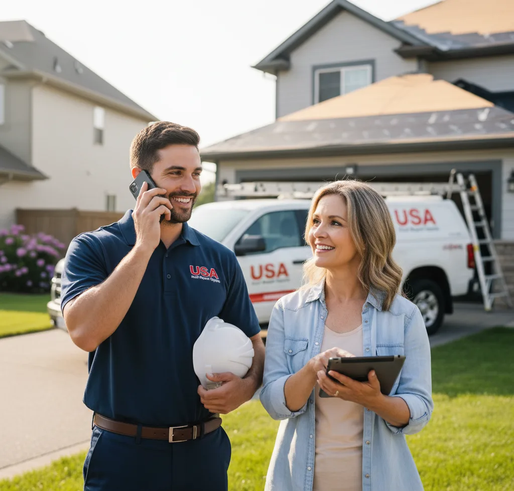 USA Roof Repair Experts customer support in Long View